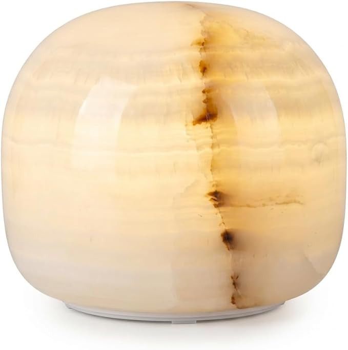 Natural Marble Lamp, Cordless Rechargeable, 3-Way Dimmable | Amazon (US)