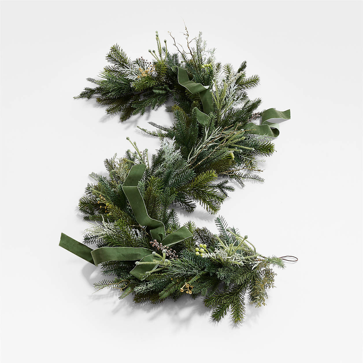 Faux Kew Garden Garland 6' by Abigail Ahern | Crate & Barrel | Crate & Barrel