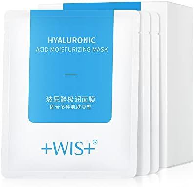 WIS Hyaluronic Acid Essence 24 Sheet Mask，with Aloe Vera, Vitamin B5, Deep Hydration and Moistu... | Amazon (US)