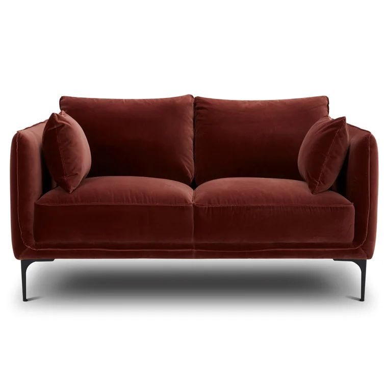 Rae 60" Square Arm Loveseat with Reversible Cushions | Wayfair Professional