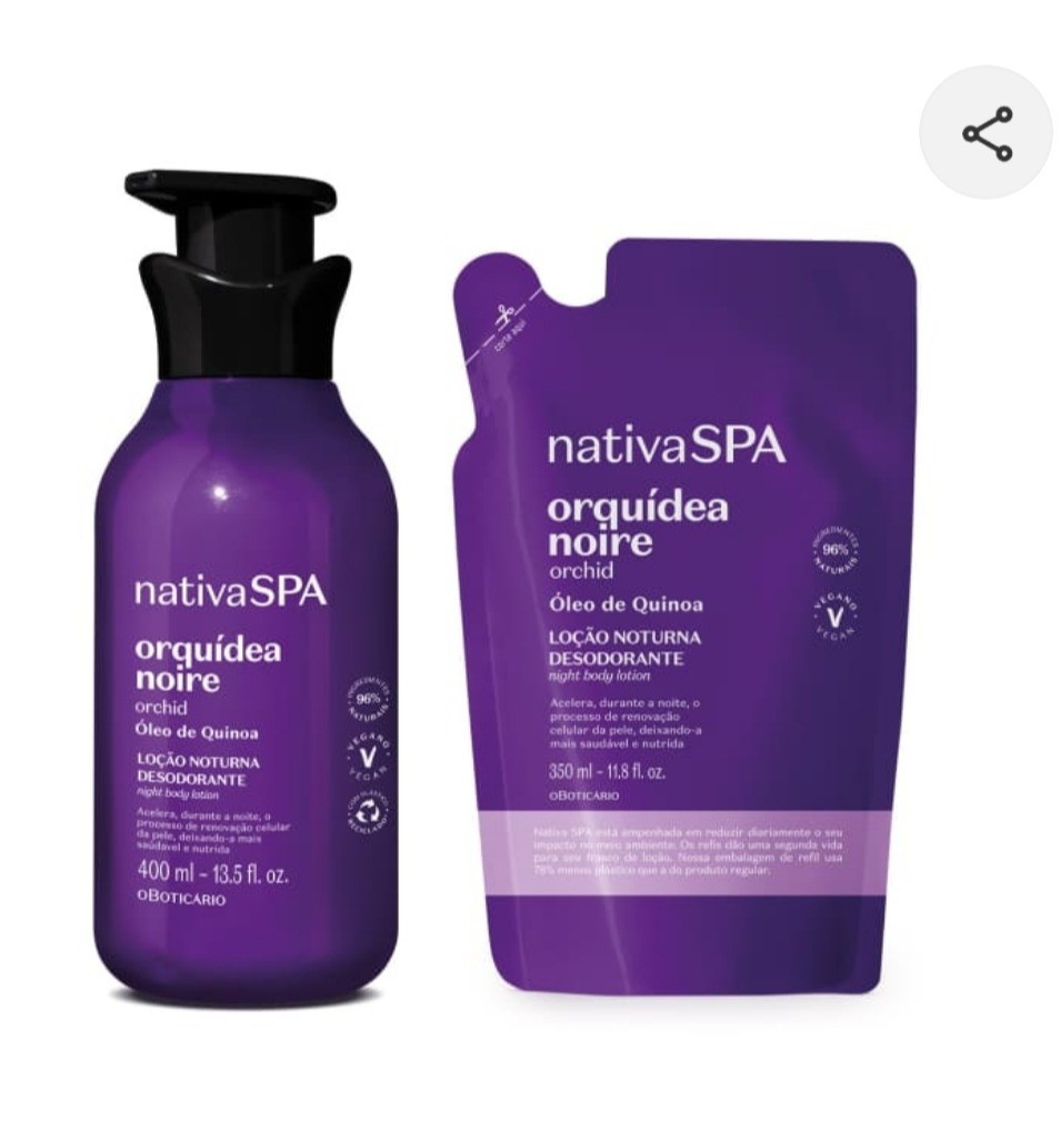 Combo nativa SPA orquídea noire Loção corporal 400mlRefil 350 ml

#LTKbrasil #LTKstyletip #LTKfamily