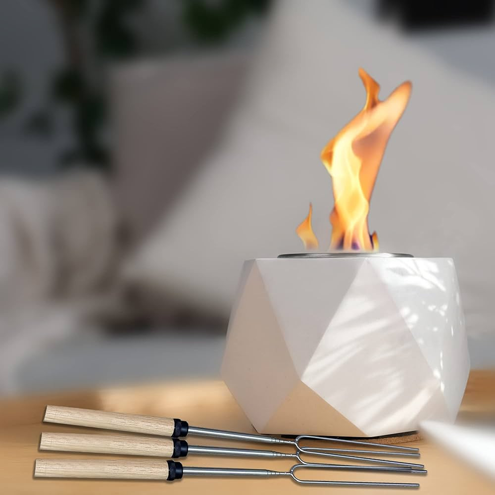 SAVGE Tabletop Fire Pit - 2+ Hour Burn, Indoor Fire Pit, Personal Fire Pit, Fire Bowl, Indoor Smo... | Amazon (US)