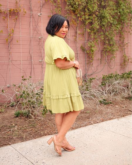 You can never go wrong with a flirty little dress, and I was absolutely obsessed with this shade of green when I saw this! I love dresses; they make up the majority of my closet, and the Spring season makes me gravitate towards much more feminine pieces. 

#LTKstyletip #LTKbeauty #LTKmidsize