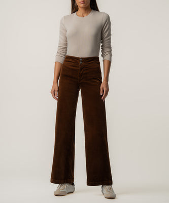 Meg Corduroy Wide Leg, Petite in Nutmeg | Kut From Kloth
