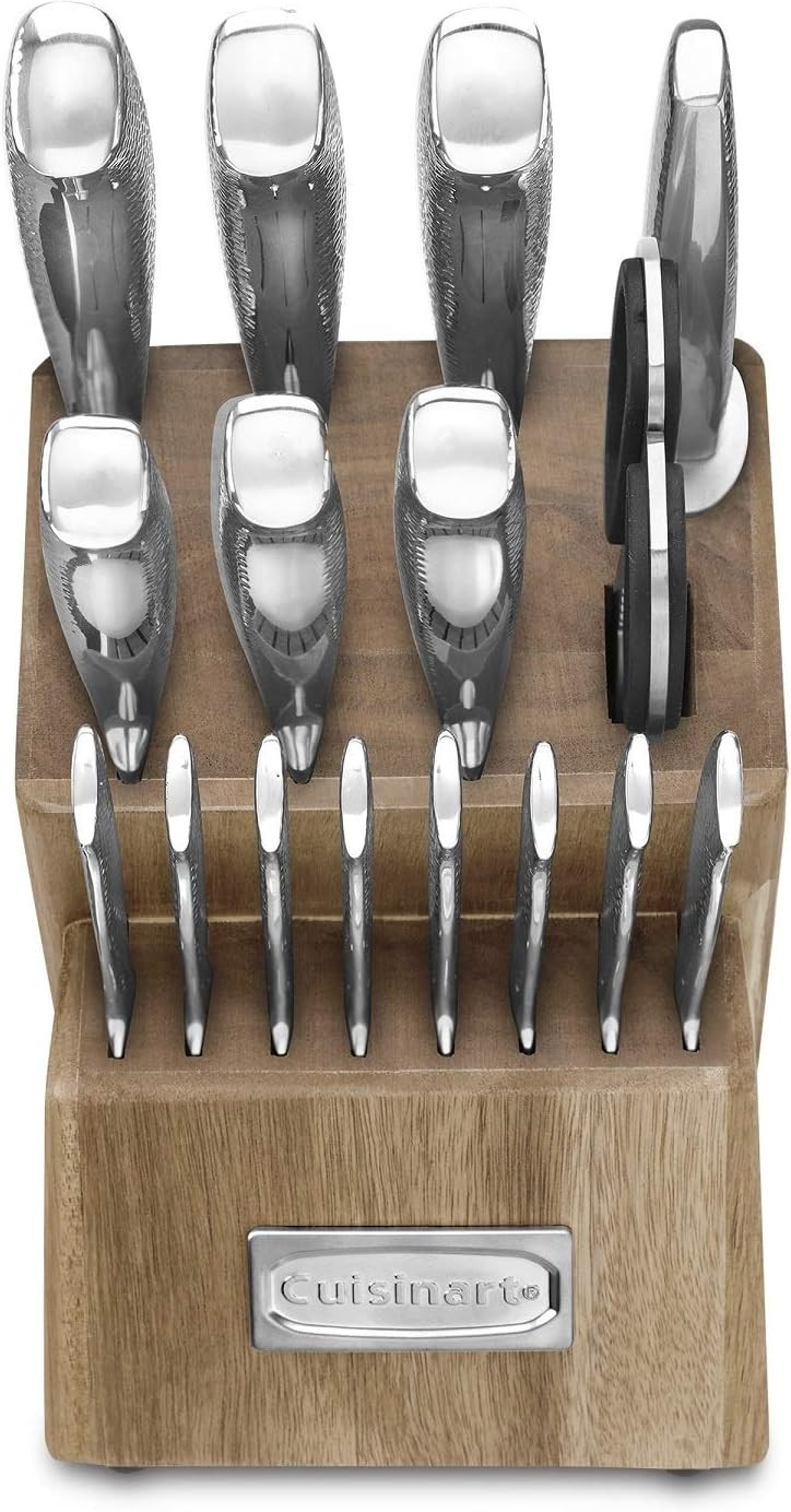 Cuisinart Classic Stainless Steel 17-Piece Knife Block Set | Amazon (US)