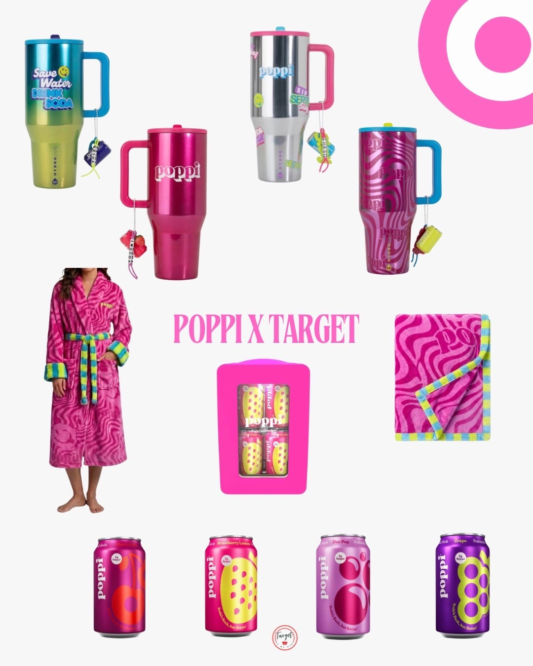 Poppi x Hydrojug x Target New Arrivals Stainless Steel Tumblers, Plush Robe, Mini Fridge, and a variety of Flavor Drink Cans 
@Target #target #targetstyle #newattarget #poppi #poppixhydrojug #hydrojugxtarget #hydrojug

#LTKTravel #LTKKids #LTKActive