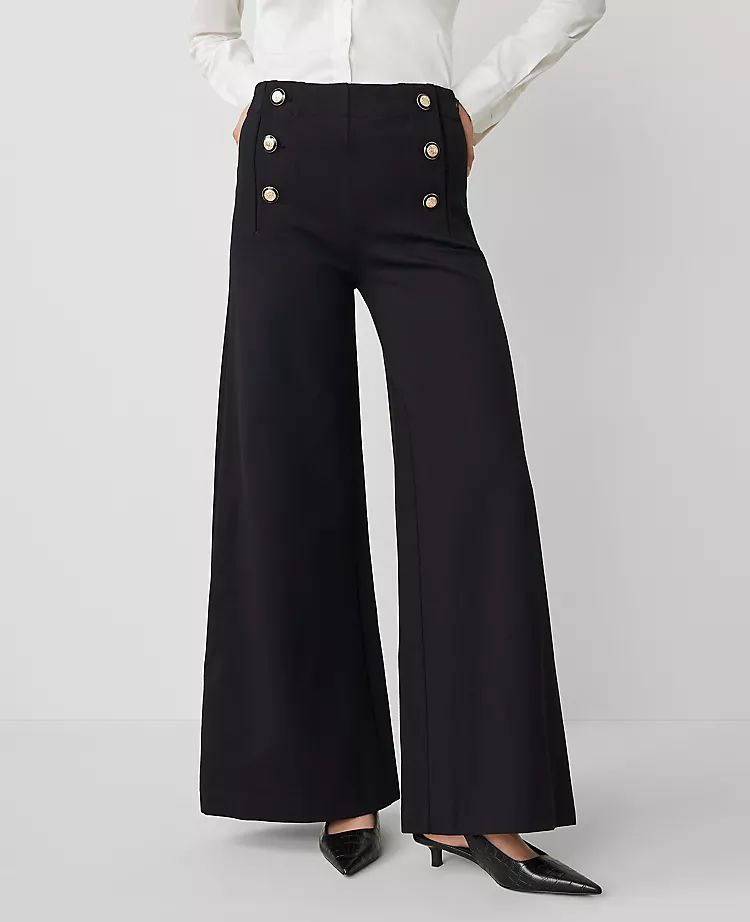 The Petite Sailor Wide-Leg Pant | Ann Taylor (US)