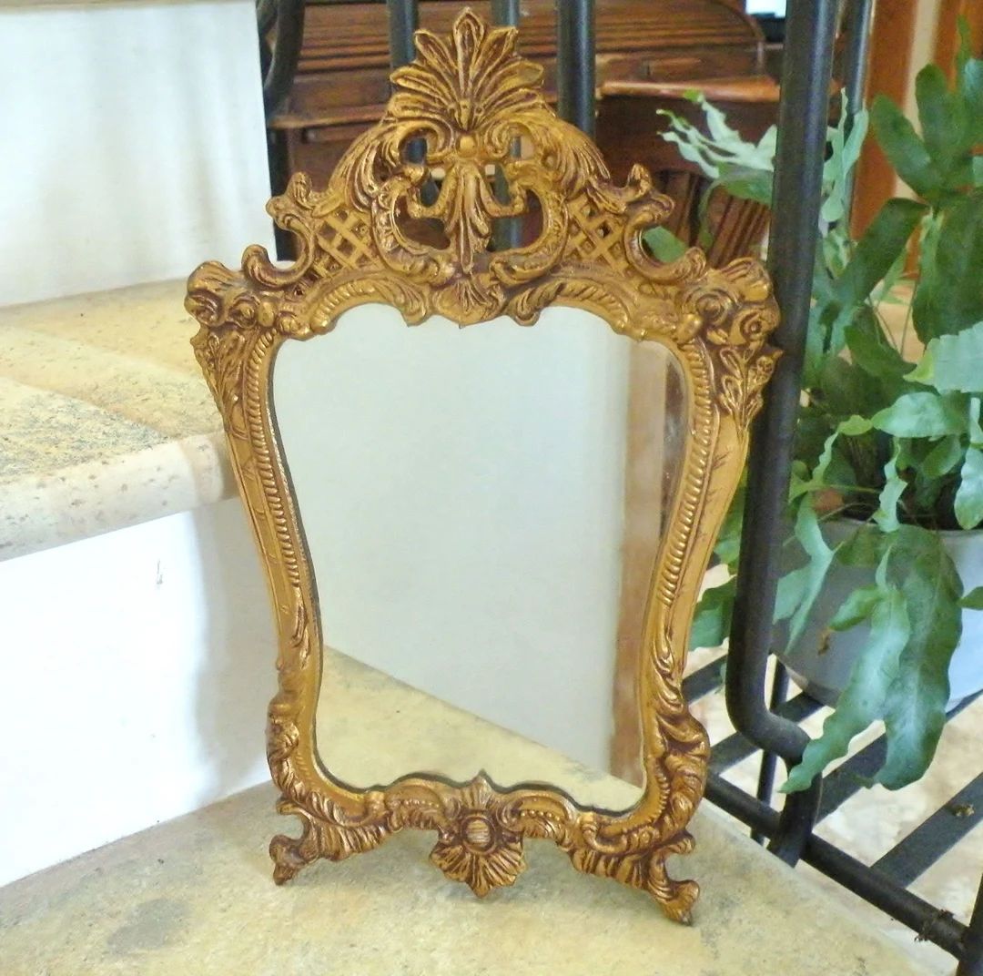 French style rococo mirror wall mounted gilt brass | Etsy (US)