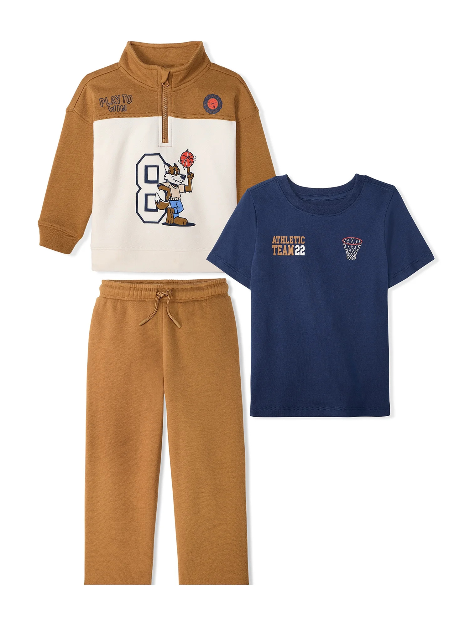 Garanimals Baby & Toddler Boy 3-Piece Outfit Set, Sizes 0-6T | Walmart (US)