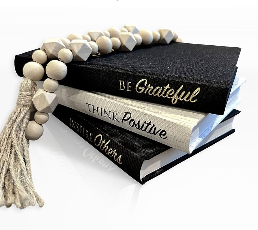 Dabster Guys Decorative Books for Home Decor - Linen Decor Books with Inspirational Design - Shel... | Amazon (US)