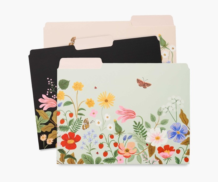Strawberry Fields Assorted File Folders | Rifle Paper Co.