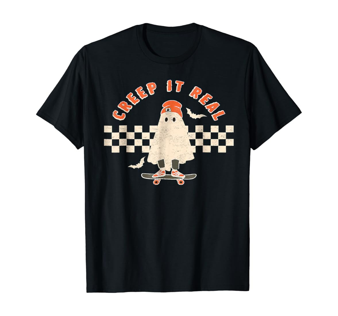 Amazon.com: Vintage Retro Halloween Creep It Real Ghost Boy Fall Season T-Shirt : Clothing, Shoes... | Amazon (US)
