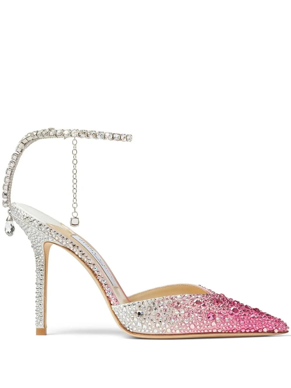 Jimmy Choo Saeda crystal-embellished 100mm Pumps - Farfetch | Farfetch Global