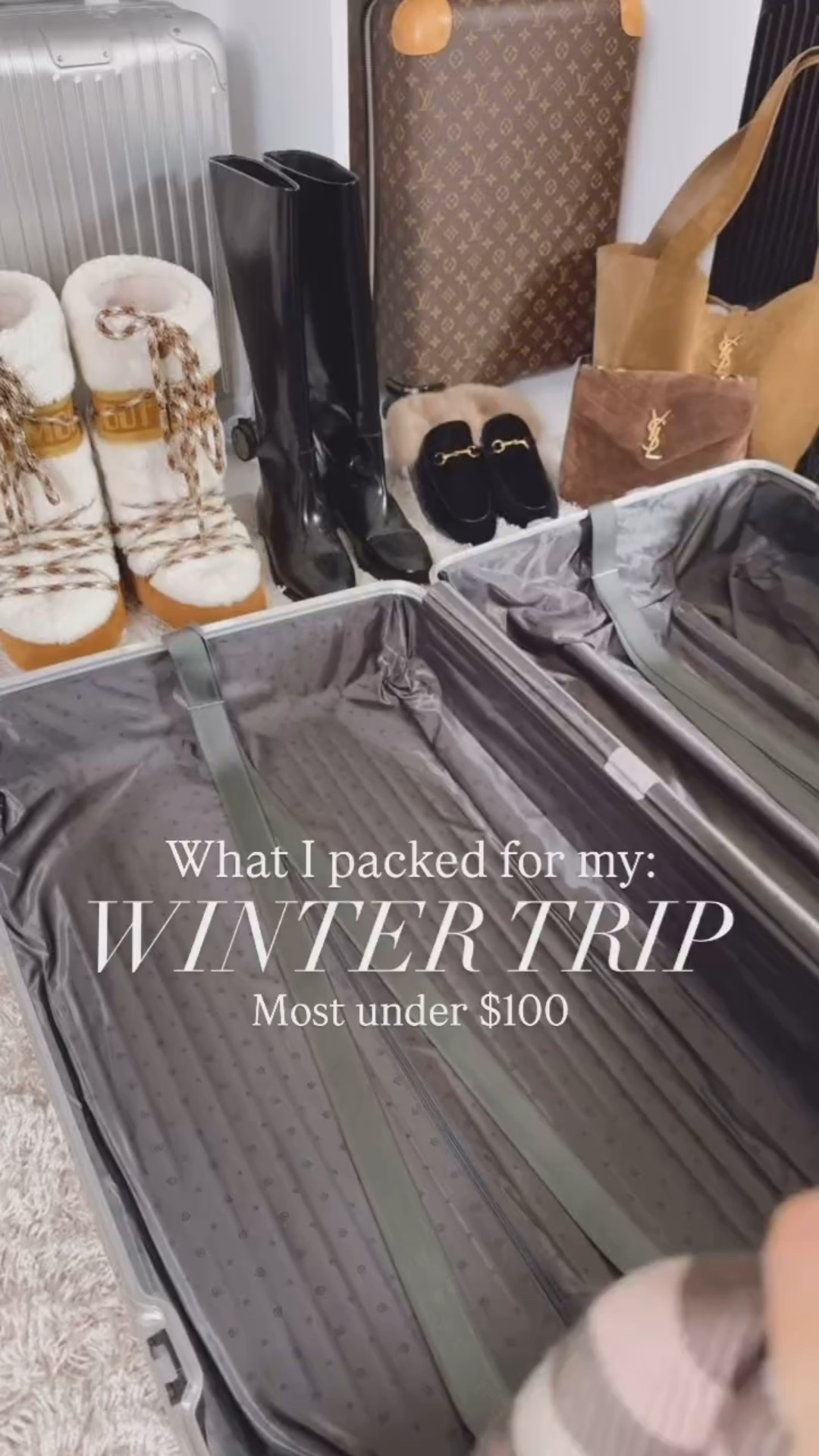 What I packed for my Winter trip most under $100. 

Sweaters, pants, matching sets, satin pants and tops, thermal bases, furry gloves, socks, puffer coats, Sherpa coat, zipper jacket, ski pants, ski jacket. 



#LTKTravel #LTKgrwm #LTKU