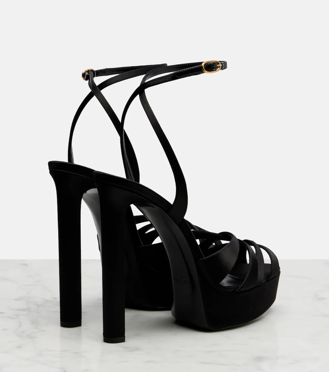 Satin platform sandals | Mytheresa (US/CA)