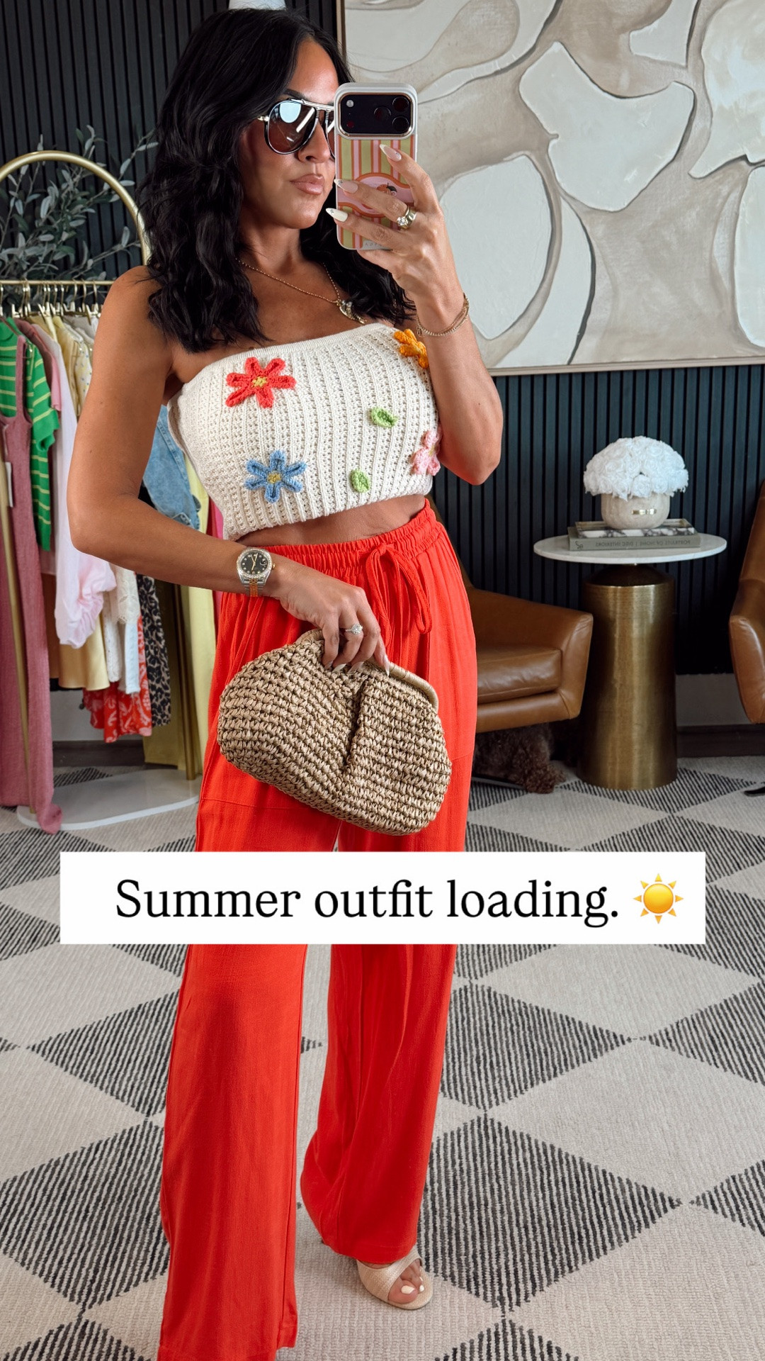 Babes… this outfit feels like vacation plans, patio margaritas, and getting asked “wait where is that from?” every five minutes 🌺☀️

The crochet floral top is such a fun little statement moment and these flowy pants are the kind you throw on once and suddenly want in every color. Cute, comfy, lightweight, and giving effortless summer energy without trying too hard.

And this whole look being Amazon? We love a budget-friendly slay 👏🏼

Wearing a size small

5’2” • 130 lbs • 34DD • 25” waist • size small

#PetiteFashion #Over40Style #AmazonFashion #SummerStyle #VacationOutfit