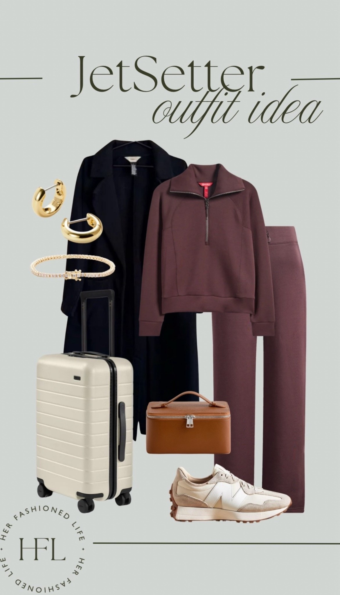 For the Jetsetter ✈️ 

#TravelSet #HolidayGifts #TrenchCoat #Vuori #Spanx #Jewelry 

#LTKHoliday #LTKGiftGuide #LTKTravel