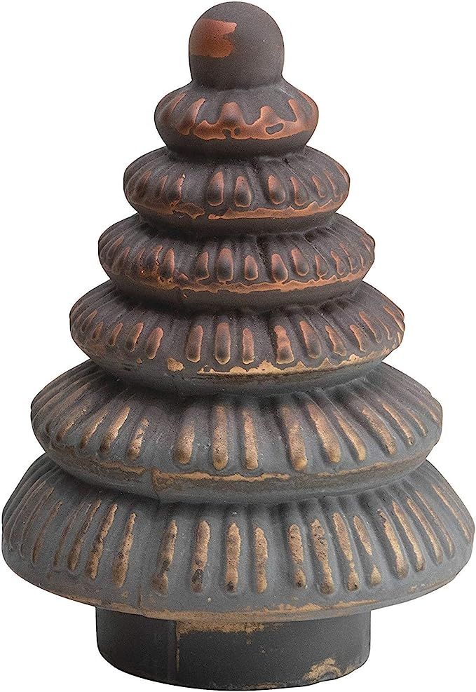 Creative Co-Op 4-1/2" Round x 6" H Embossed Glass Tree, Brown & Copper Finish Figures and Figurin... | Amazon (US)