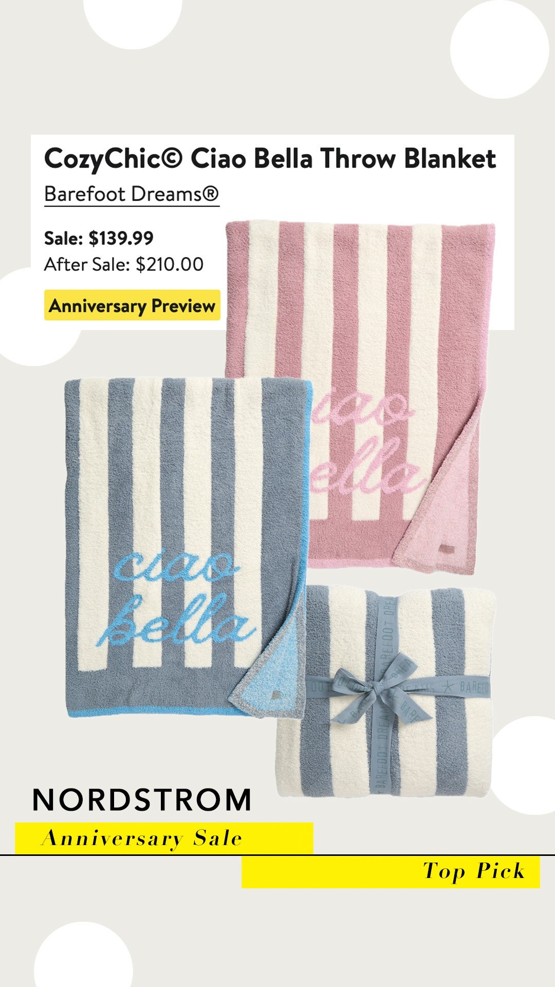 NSALE TOP PICKS / how stinking cute is this new barefoot dreams throw!? Which color is your favorite? ￼

#LTKSaleAlert #LTKOver40 #LTKSeasonal