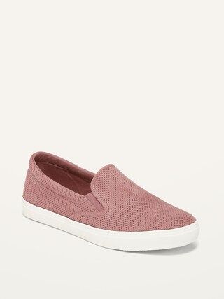 Faux-Suede Slip-On Sneakers For Women | Old Navy (US)