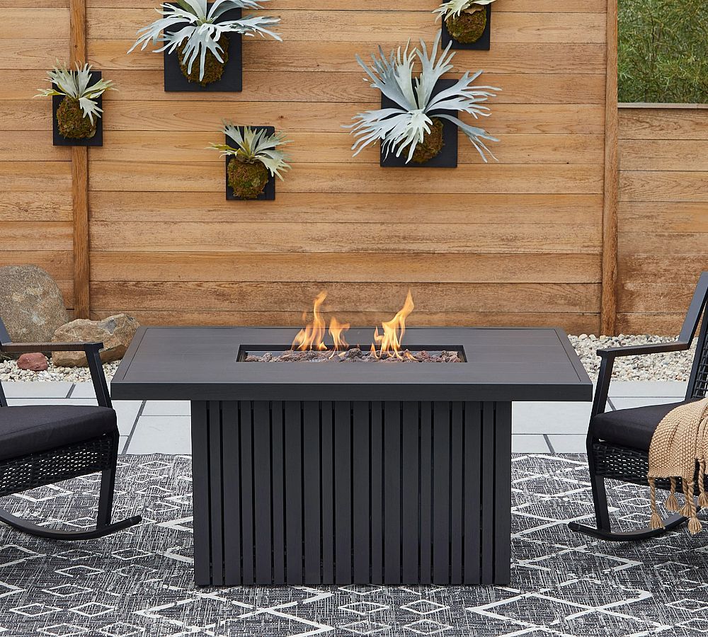 Everest 52" Rectangular Propane Fire Table | Pottery Barn (US)