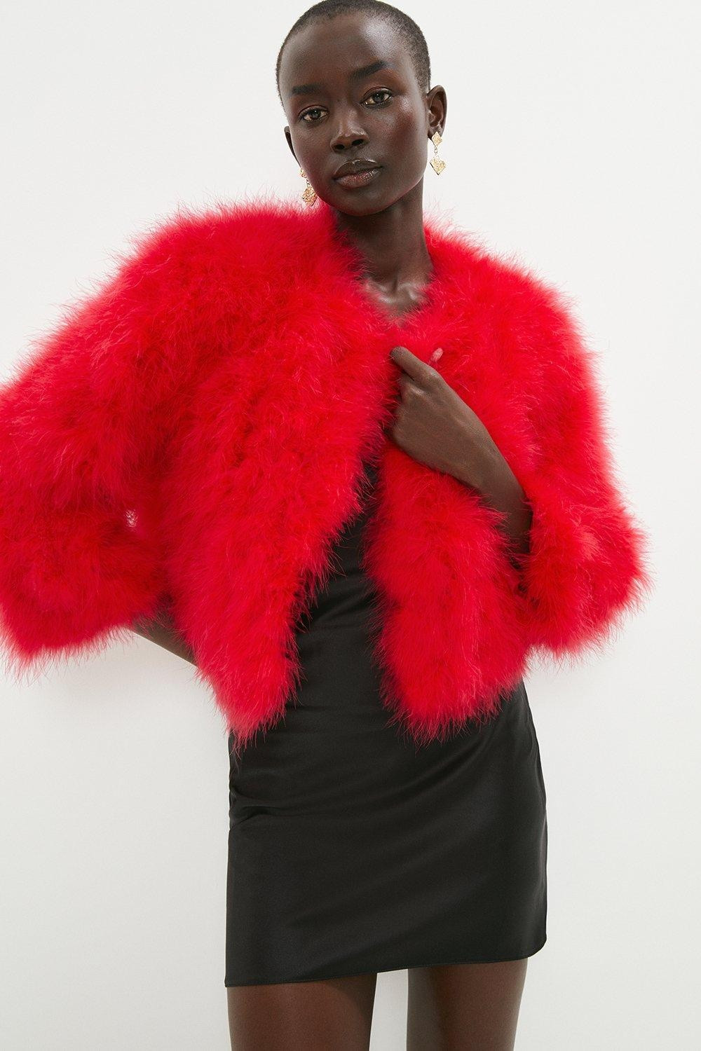 Cropped Premium Feather Jacket | Coast UK & IE