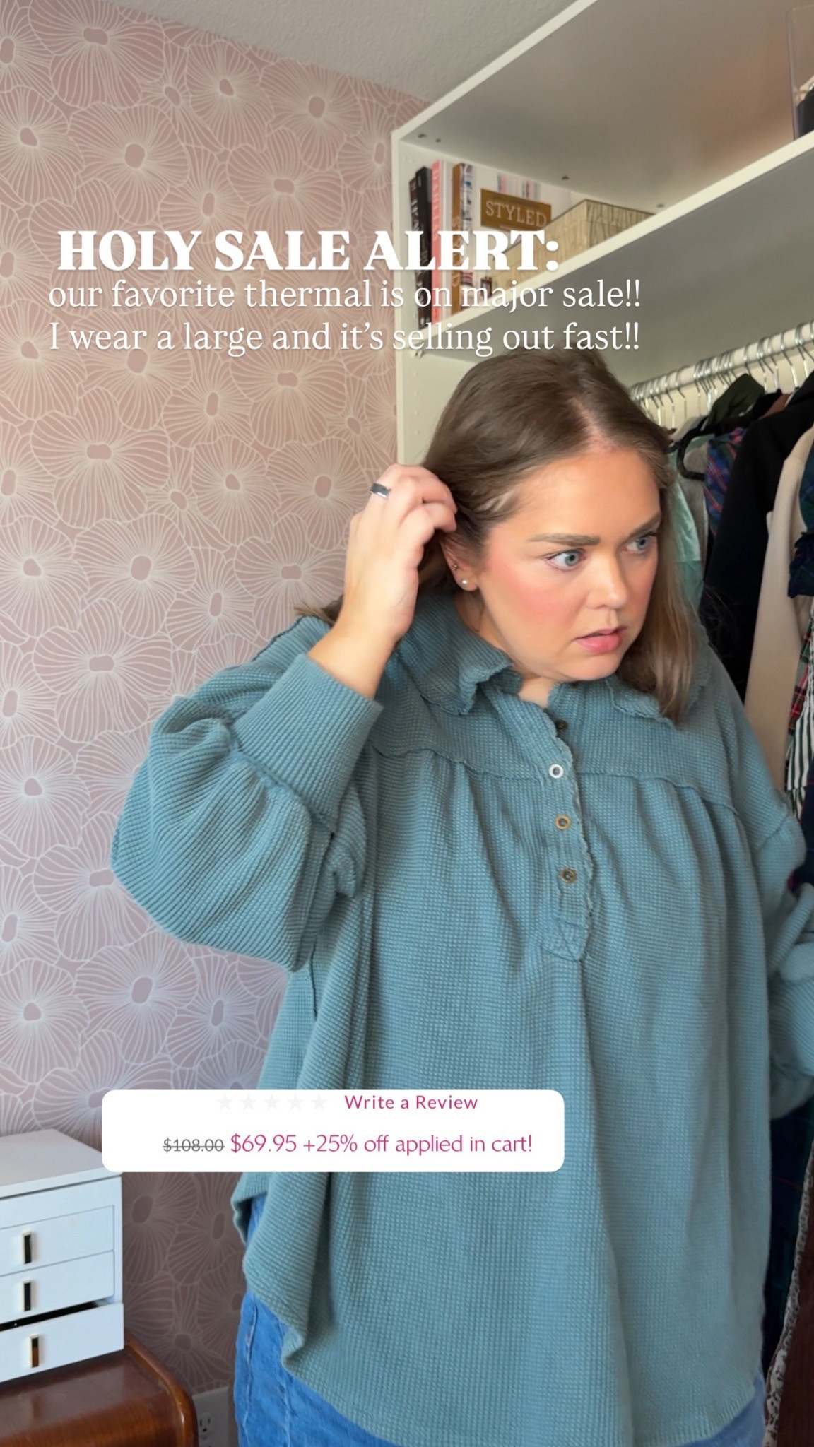 Free people thermal on sale I wear a large 

#LTKPlusSize #LTKSaleAlert