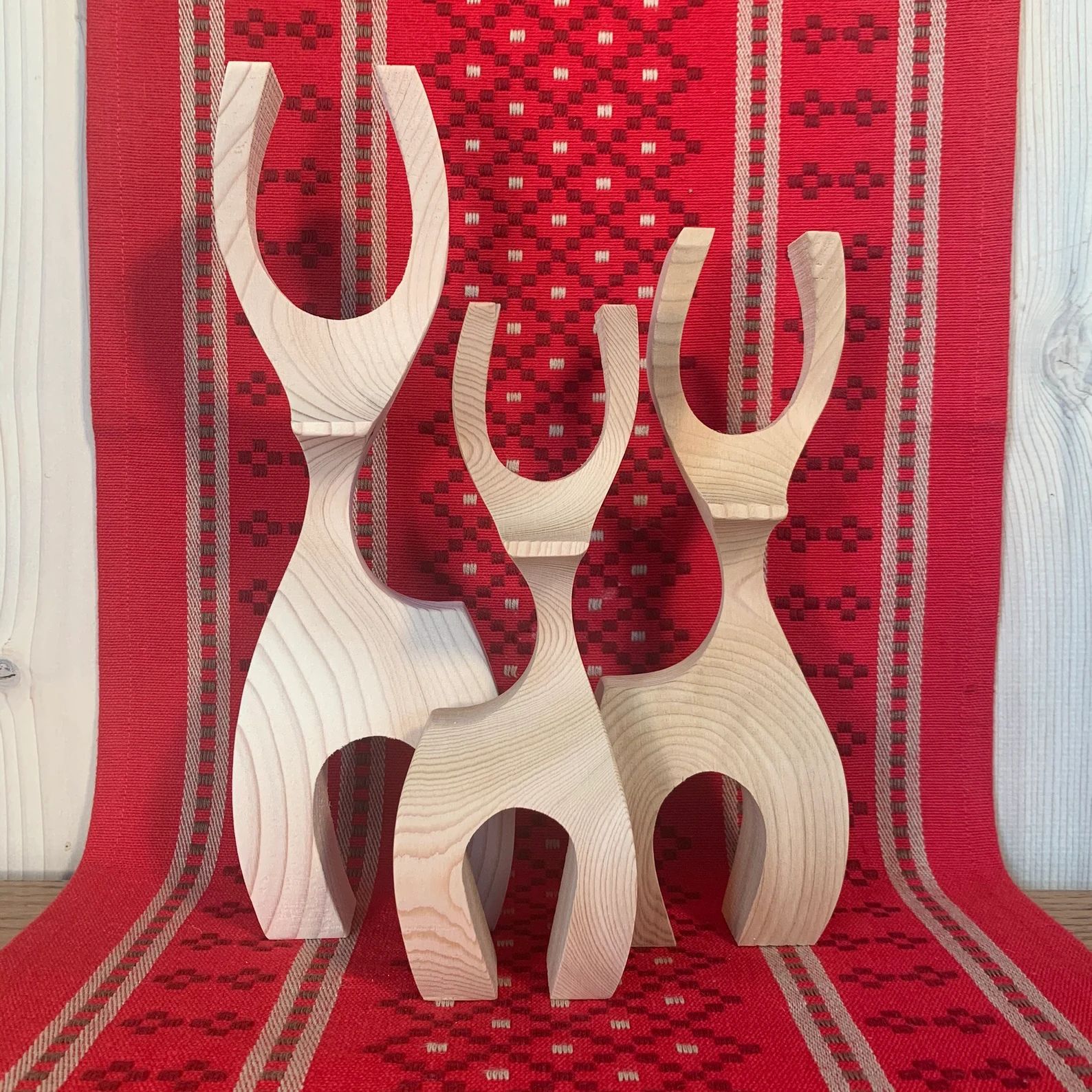 Scandinavian Design Deer  Family of 3 - Etsy | Etsy (US)