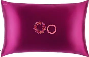 slip Blossom Nights Pillowcase & Scrunchies Set USD $108 Value | Nordstrom | Nordstrom
