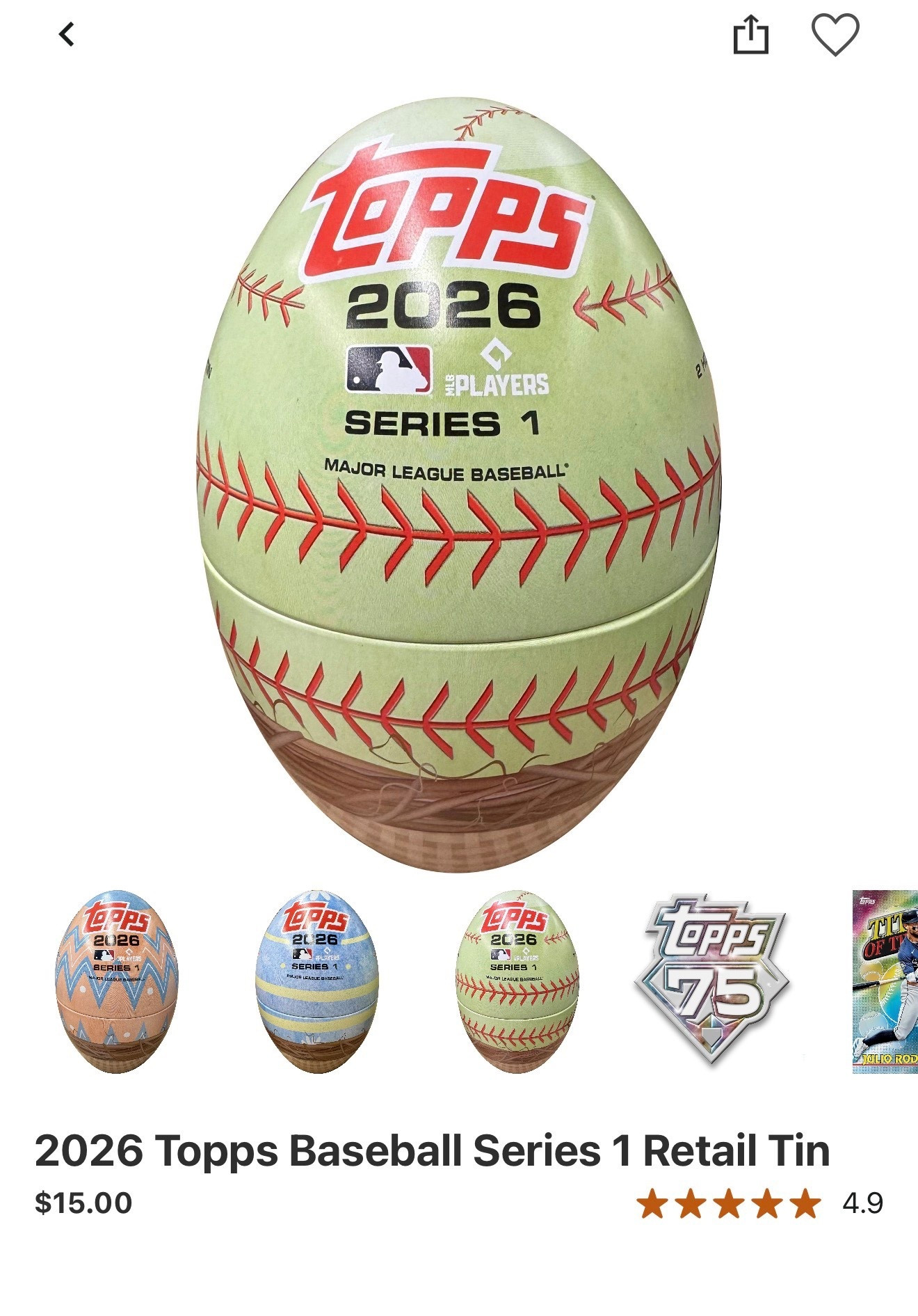 ⚾️🥚 The 2026 Topps Series 1 tins are HERE!

If you know, you know… these sold out SO fast last year 🙌🏼 
Great for Easter baskets! 


#LTKKids #LTKmomlife
