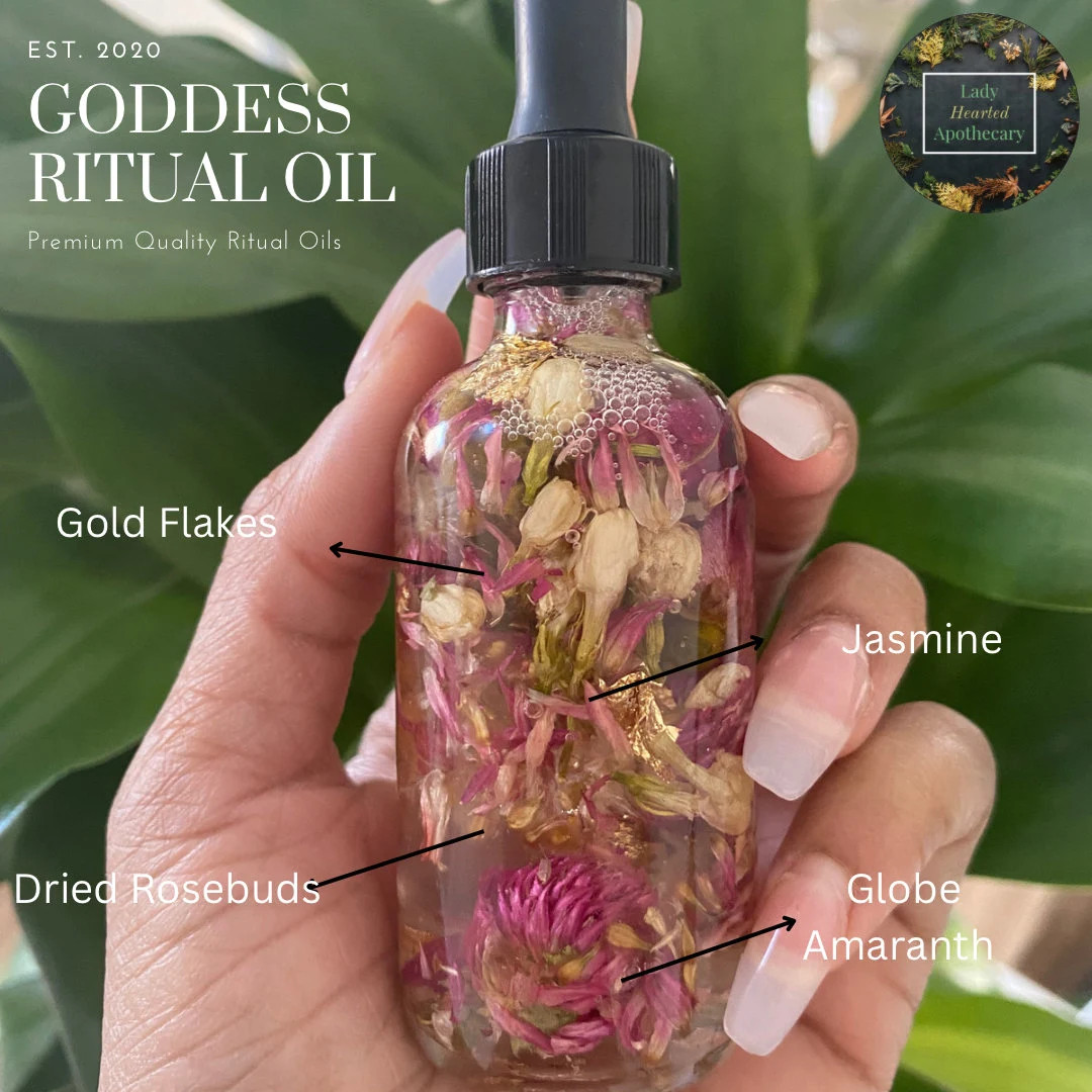 Goddess Ritual Oil: Jasmine, Rose & Globe Amaranth Infusion - Etsy | Etsy (US)