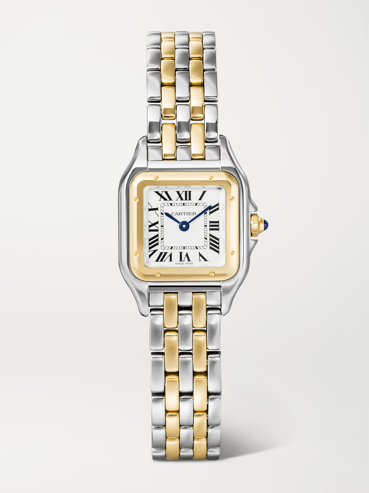 Cartier - Panthère De Cartier Small 30.2mm 18-karat Gold And Stainless Steel Watch - One size | NET-A-PORTER (US)