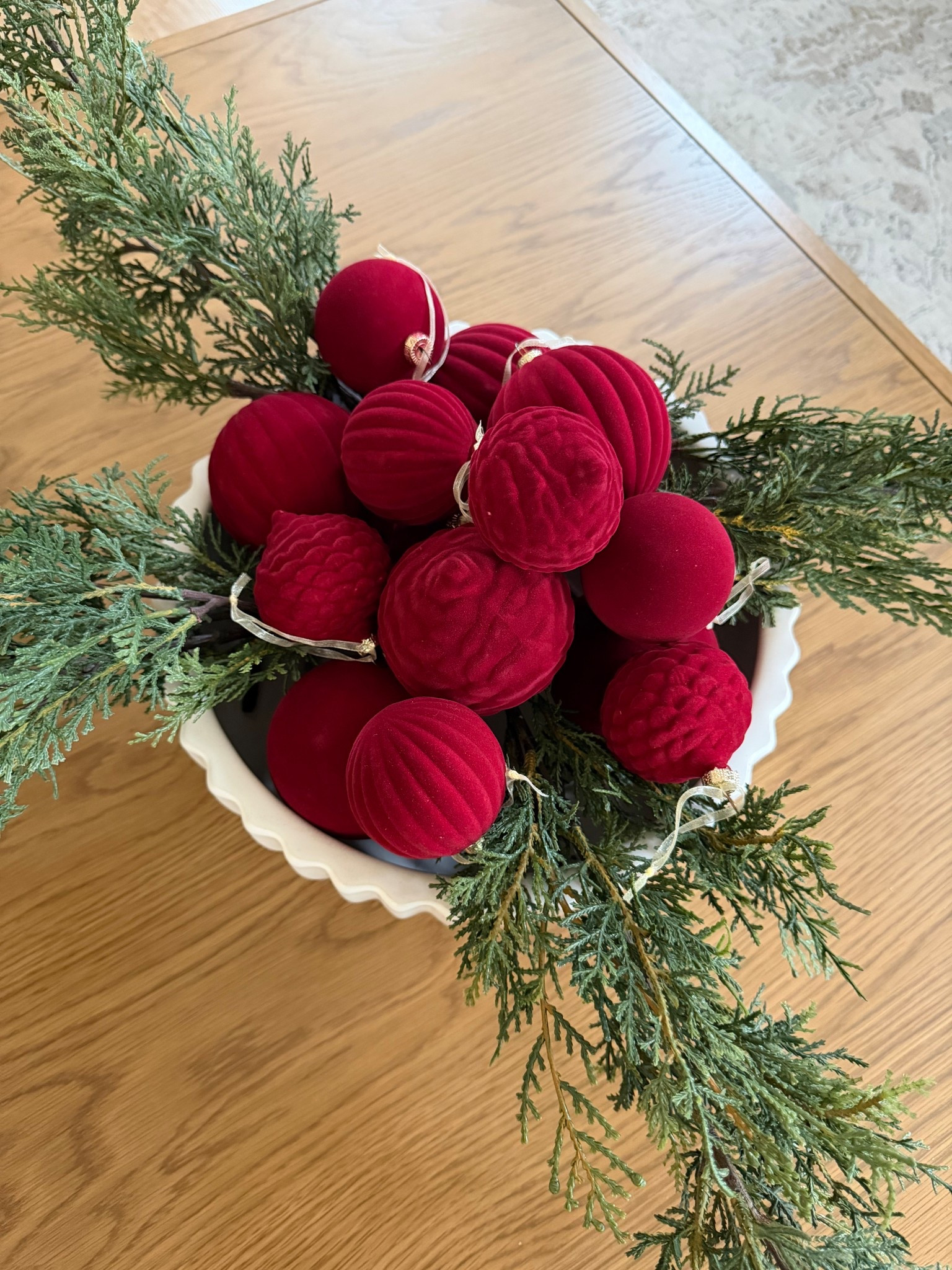 Pretty velvet ornaments perfect for Christmas! I love that these are shatter proof and under $25  

#LTKHoliday #LTKSeasonal #LTKHome