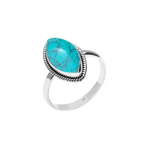 Turquoise Stone Ring 925 Sterling Silver Statement Ring For Women and Girls Handmade Rings Natura... | Amazon (US)