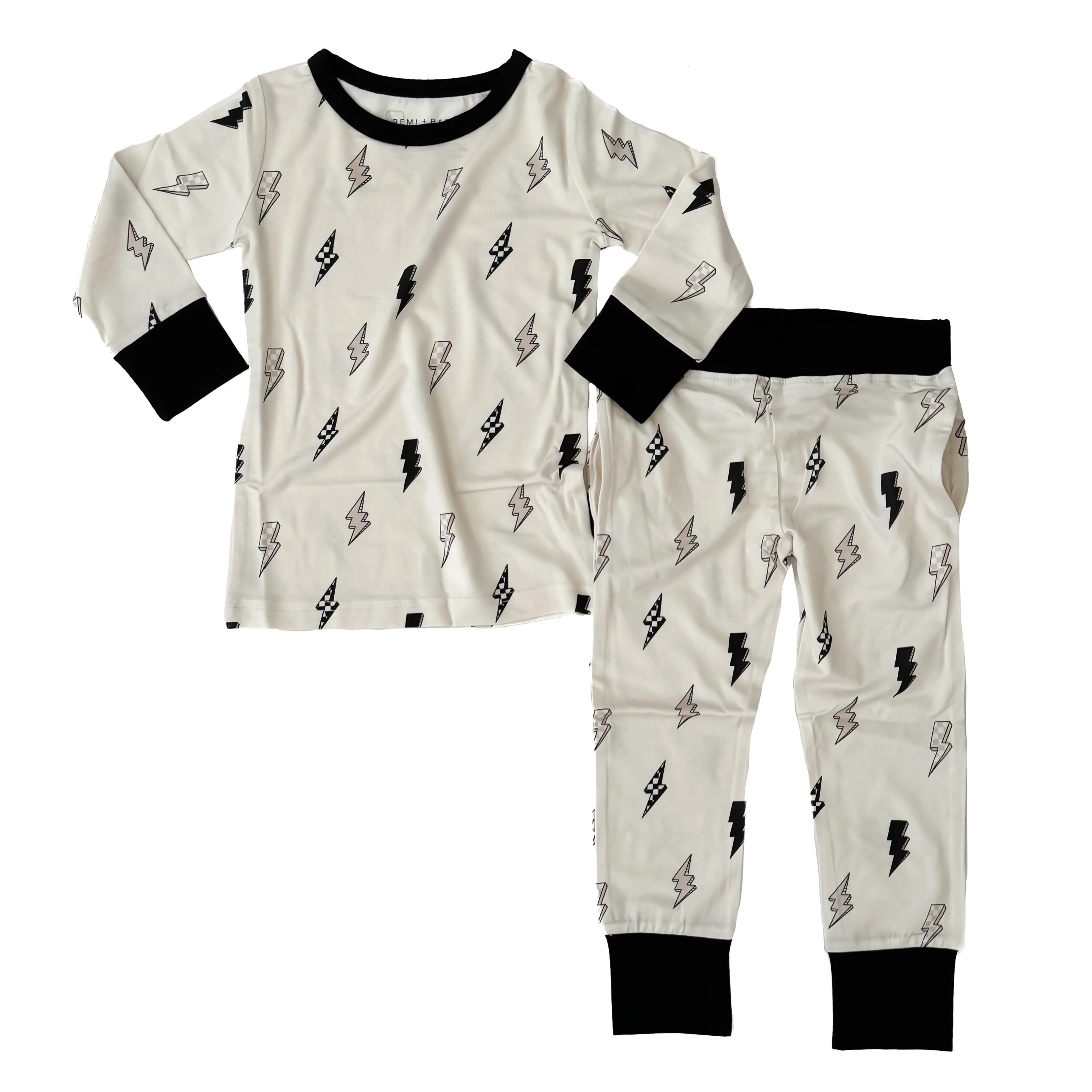 BAMBOO 2 PIECE PAJAMA SET - BOLTED | REMI + RAE CO.
