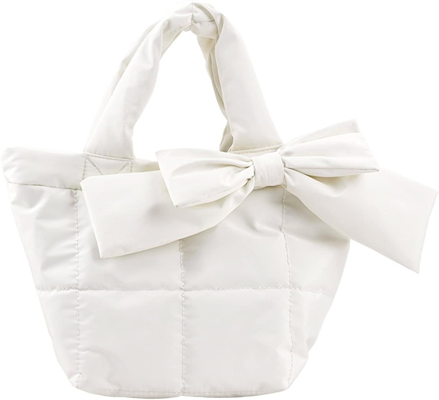 Large Puffer Tote Bag,quilted Bow Tote Bag,Luxury Designer Tote Bag，shoulder Quilted Tote Bag f... | Amazon (US)
