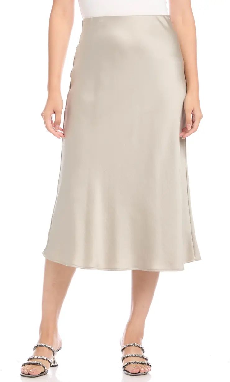 Bias Cut Satin Midi Skirt | Nordstrom