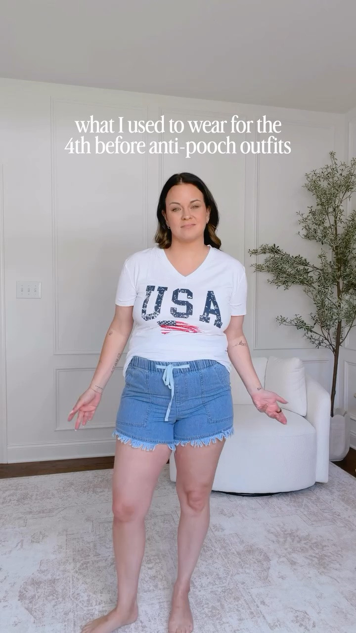 anti-pooch outfits for the fourth 🧨💙🌭❤️ 

#antipooch #midsizestyle #mompooch #momoutfits

#LTKootd #LTKmomlife #LTKMidsize