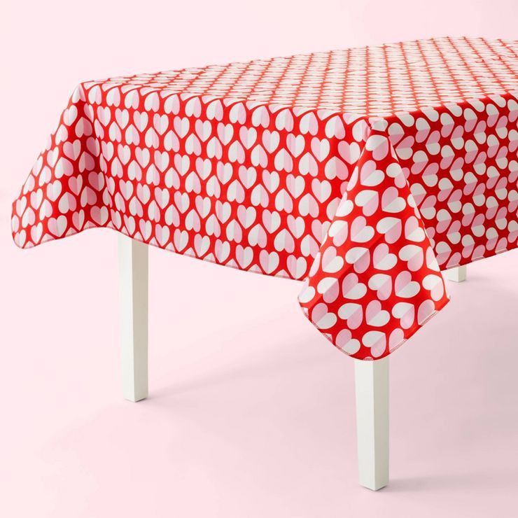 84" x 60" Heart Table Cover - Spritz™ | Target