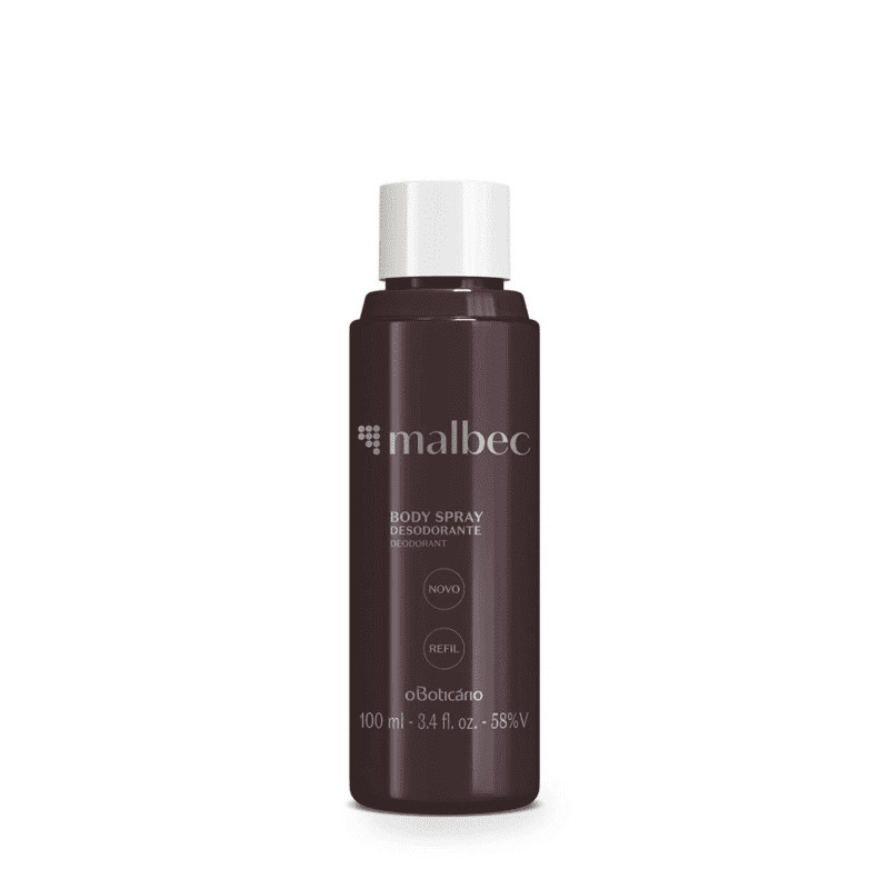 Refil Desodorante Body Spray Malbec 100ml | oBoticario (BR)