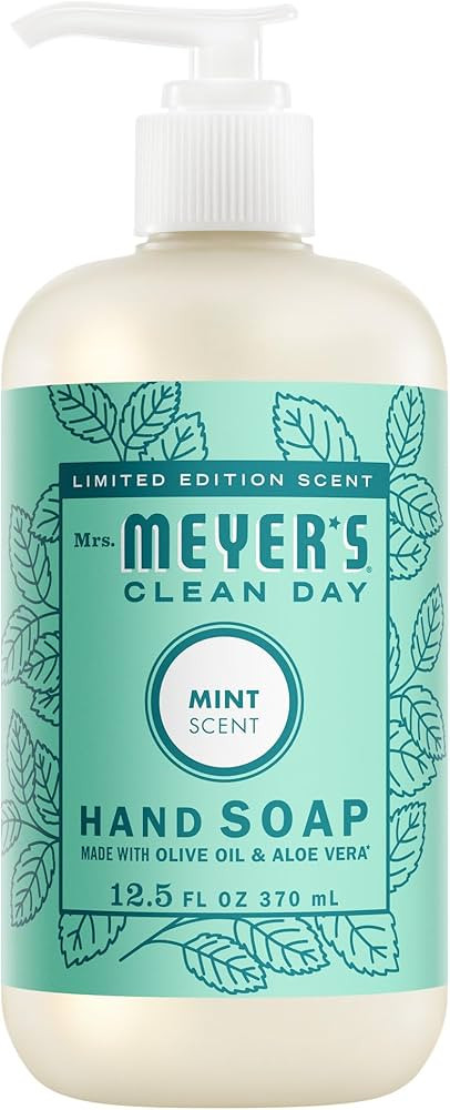 MRS. MEYER'S CLEAN DAY Hand Soap, Mint Scent, 12.5 Fl Oz Bottle | Amazon (US)