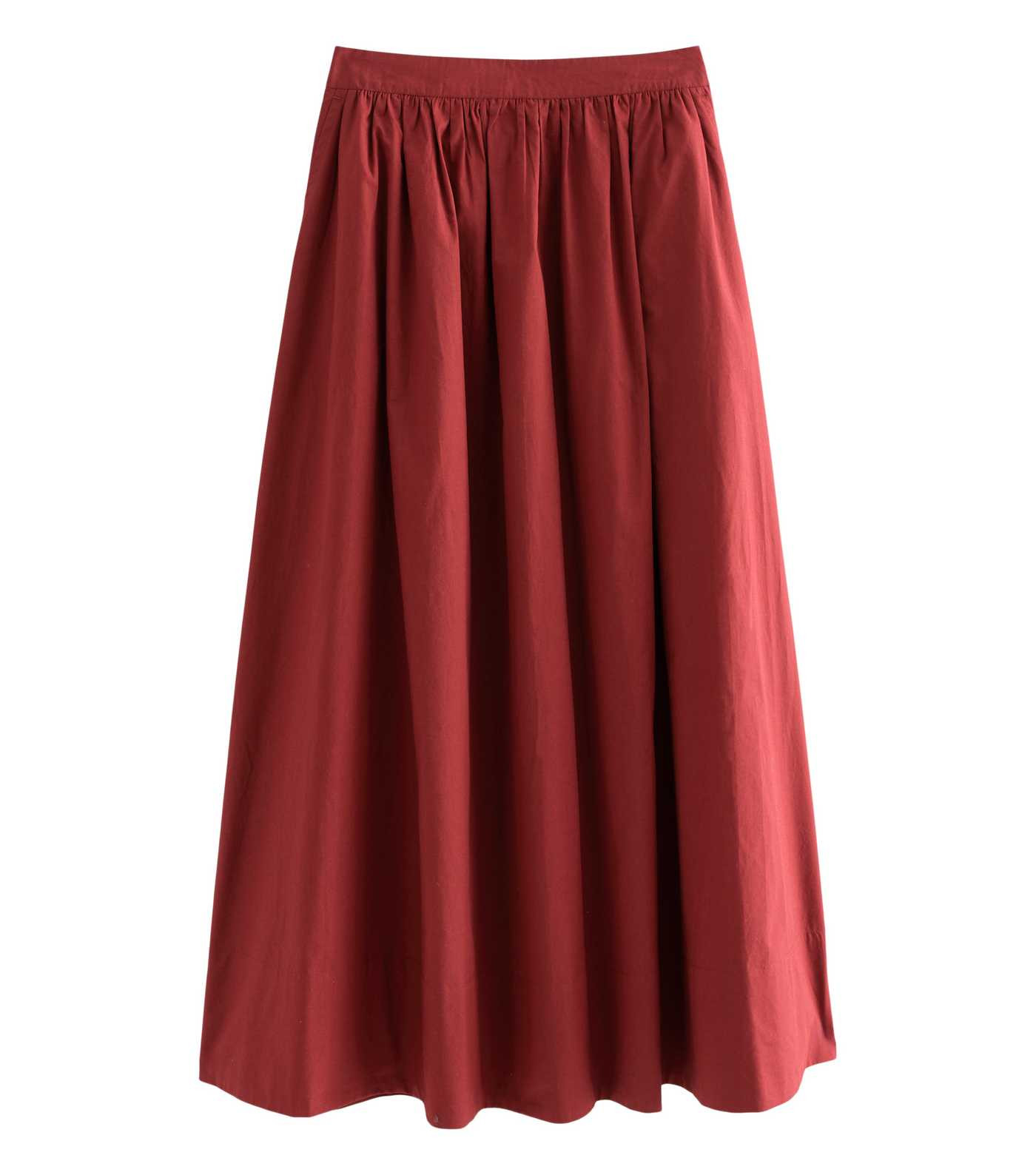 Rust Cotton Poplin Circle Skirt | New Look | New Look (UK)
