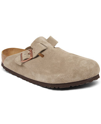 Birkenstock Men's Boston Soft Footbed Suede Leather Clogs from Finish Line & Reviews - Finish Lin... | Macys (US)