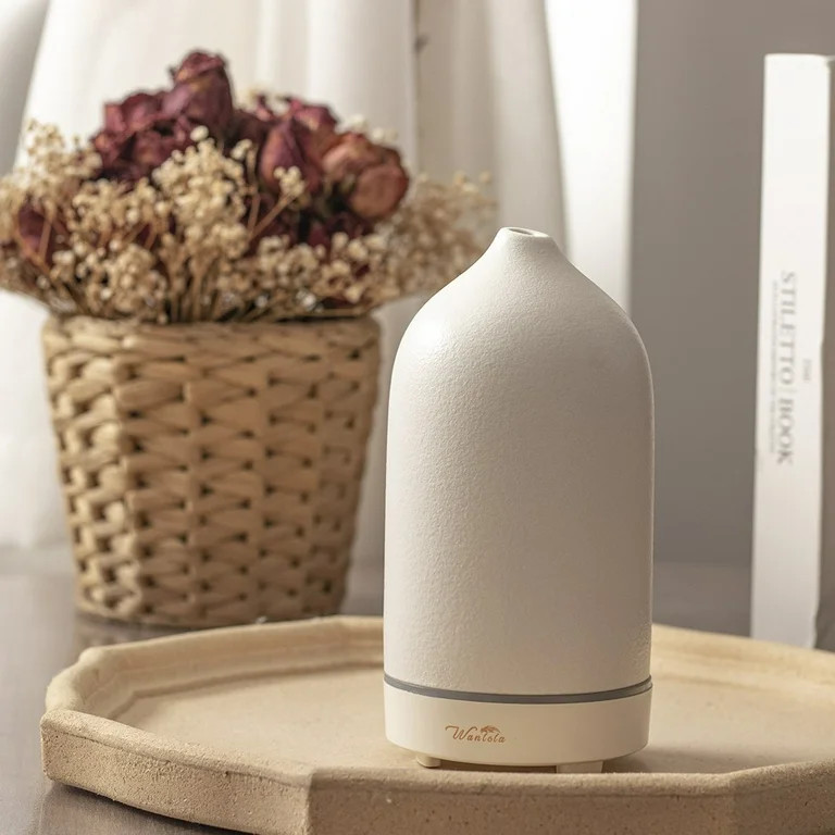 Diffusers for Essential Oils,Ceramic Diffuser,120ml Ultrasonic Aromatherapy Diffusers with Auto S... | Walmart (US)