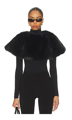 Adrienne Landau Luna Shawl in Jet Black from Revolve.com | Revolve Clothing (Global)