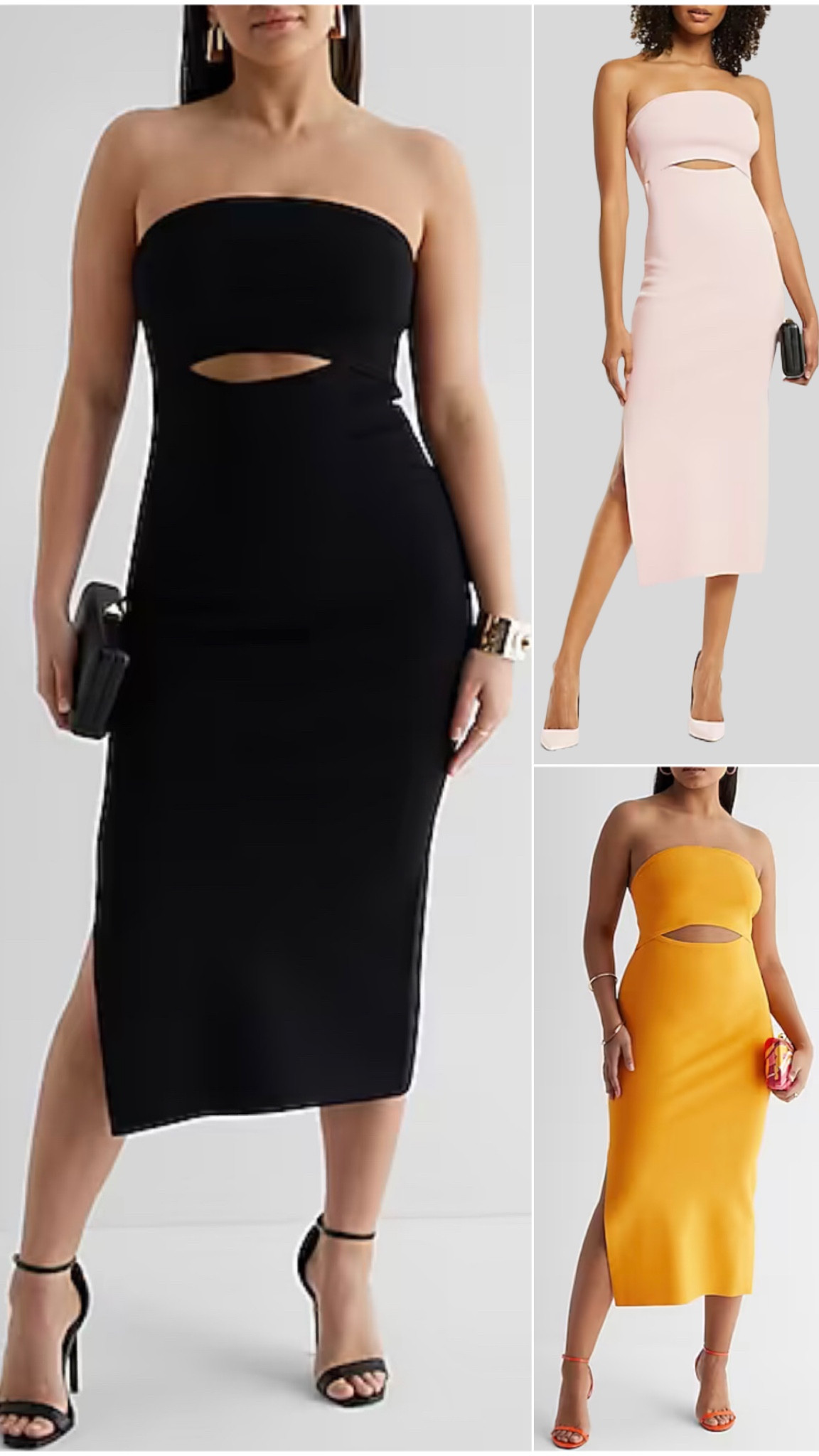 Body Contour Strapless Cutout Midi Sweater Dress

#LTKunder100 #LTKcurves