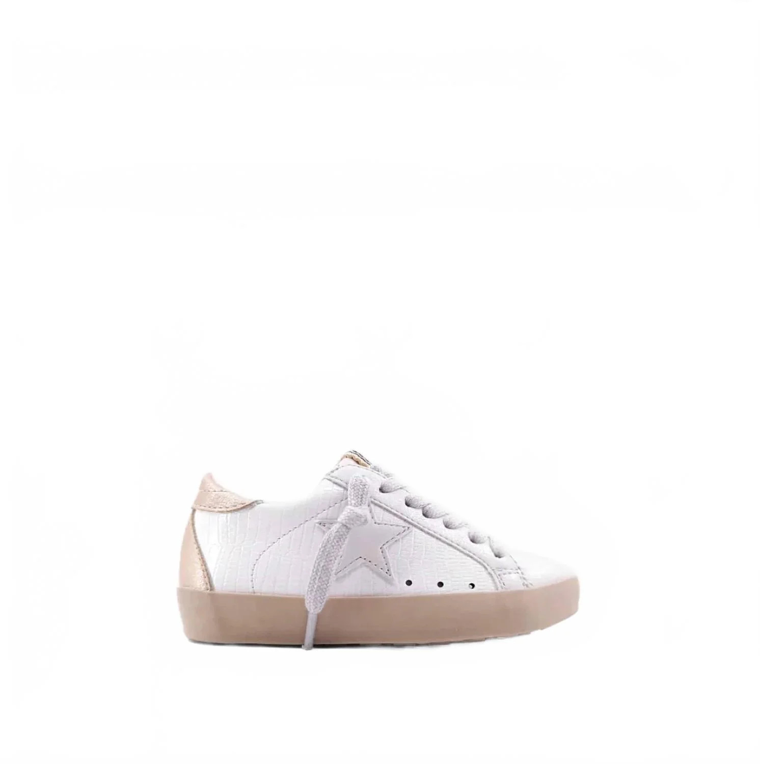 Kids Paula Sneaker In Bone Lizard | Shop Simon