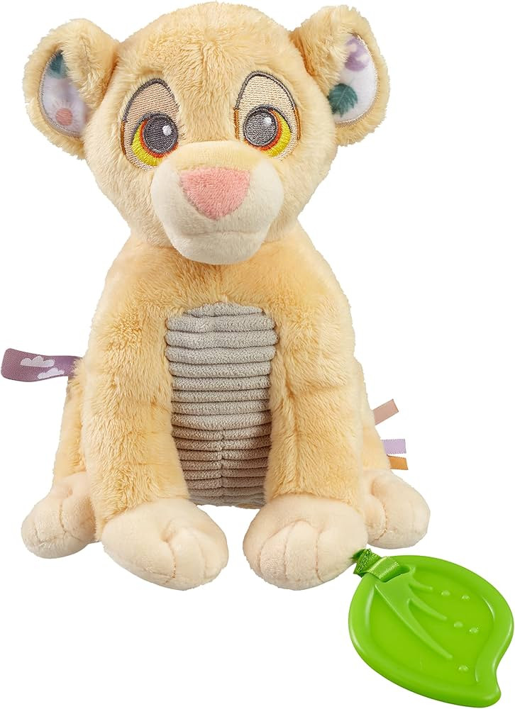 Rainbow Designs Disney Lion King Soft Toy - Simba Plush Sensory Activity Toy with Teether, Crinkl... | Amazon (UK)