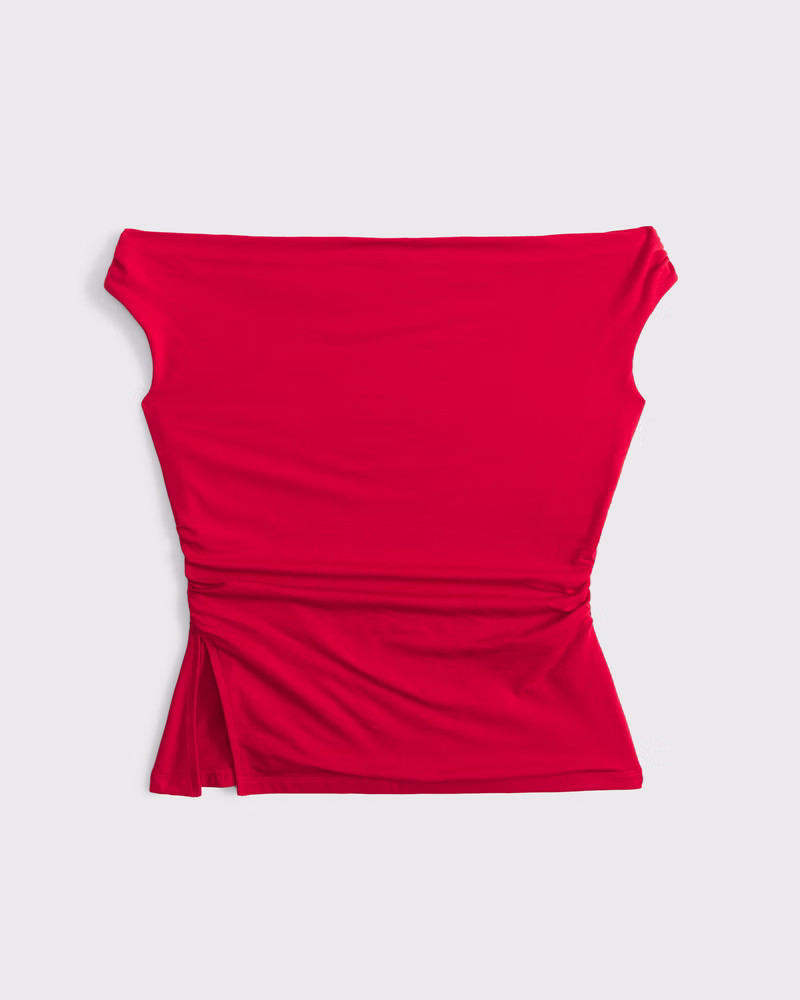 Draped Off-The-Shoulder Top | Abercrombie & Fitch (US)