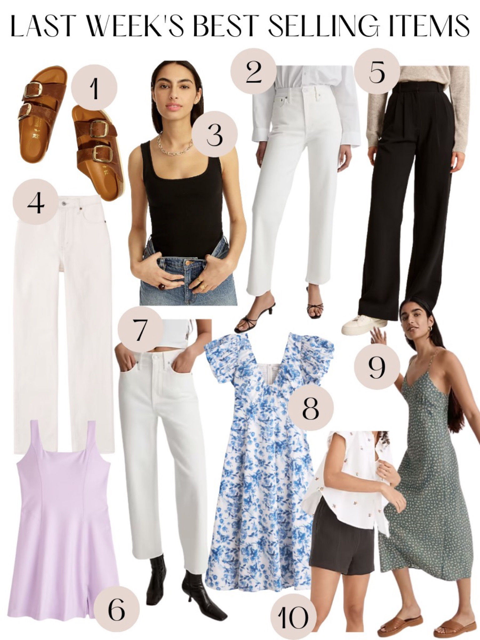 Last weeks’ best sellers! 

Madewell denim, Abercrombie denim, spring dress, white denim jeans, spring shoes, classic black tank 

#LTKsalealert #LTKstyletip #LTKSeasonal
